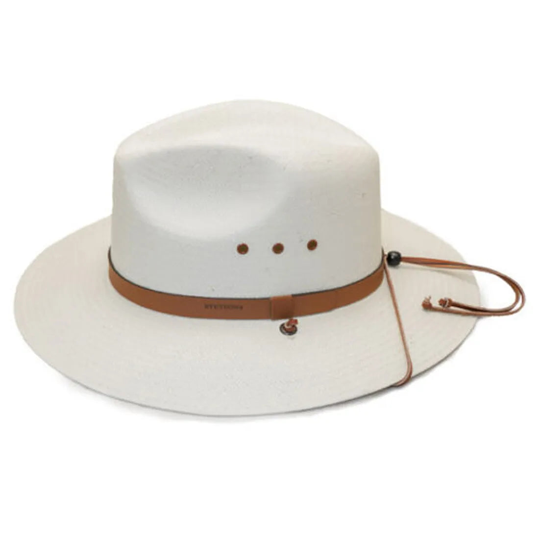 B "Stetson Los Alamos" Straw Outback Hat, Color Natural