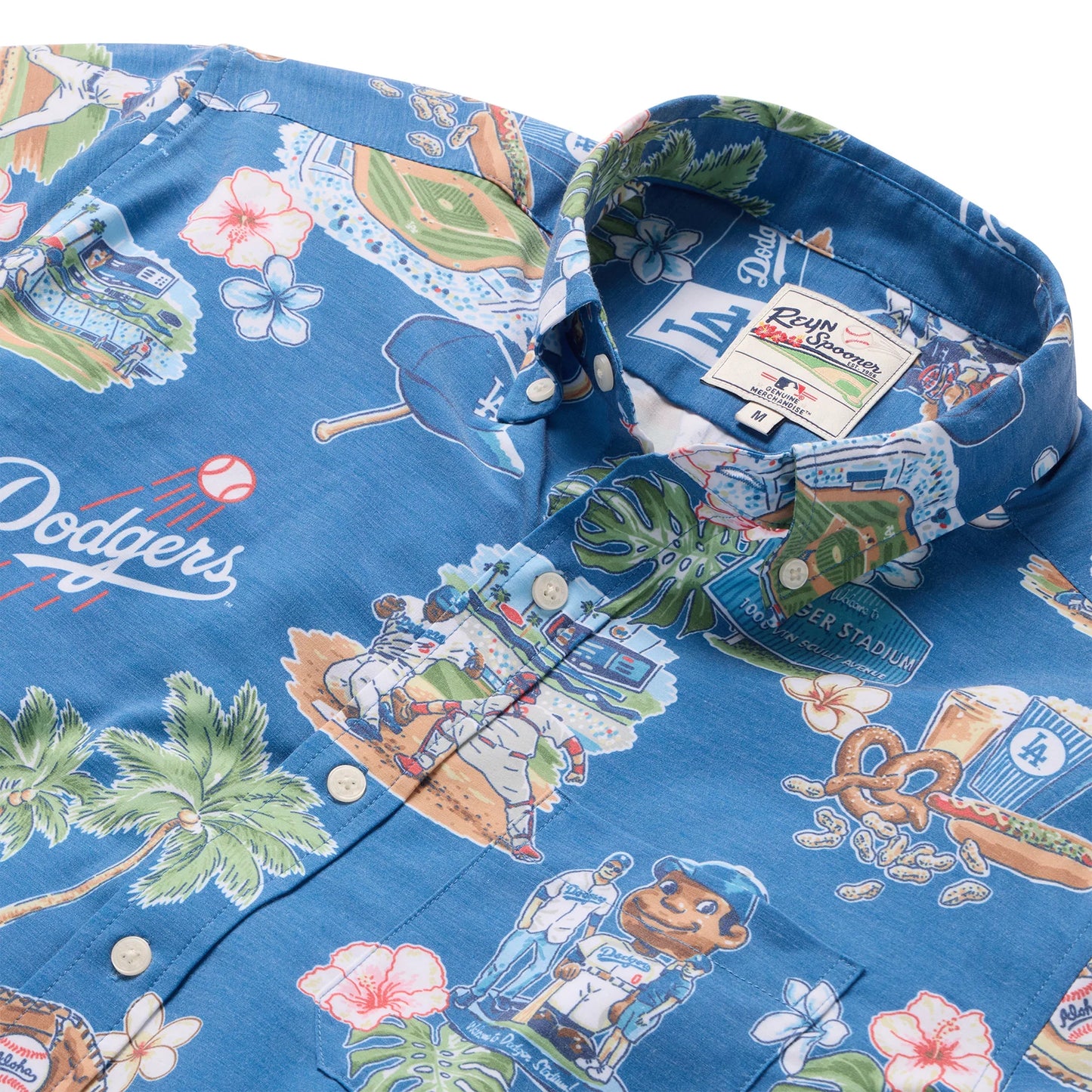 MLB® 2025 LOS ANGELES DODGERS SCENIC PERFORMANCE BUTTON FRONT Shirt Style#6799