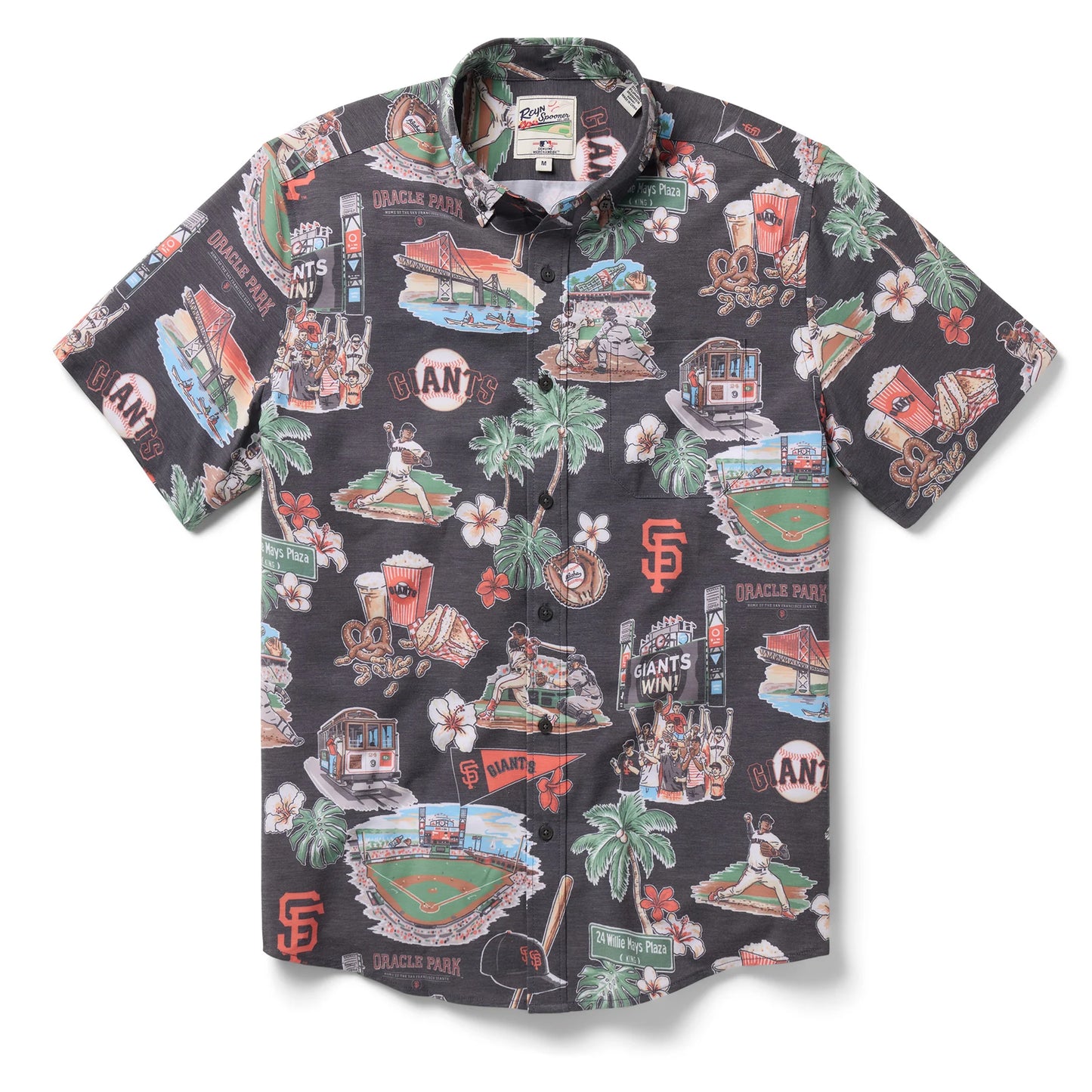 MLB® 2025 SAN FRANCISCO GIANTS SCENIC PERFORMANCE BUTTON FRONT Shirt Style#6800