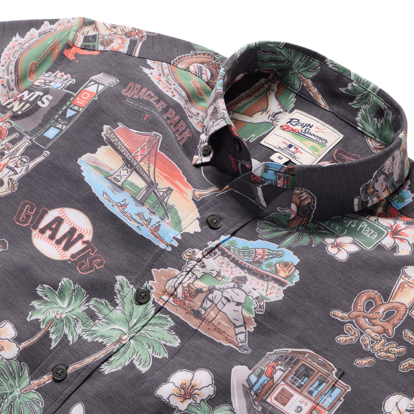 MLB® 2025 SAN FRANCISCO GIANTS SCENIC PERFORMANCE BUTTON FRONT Shirt Style#6800