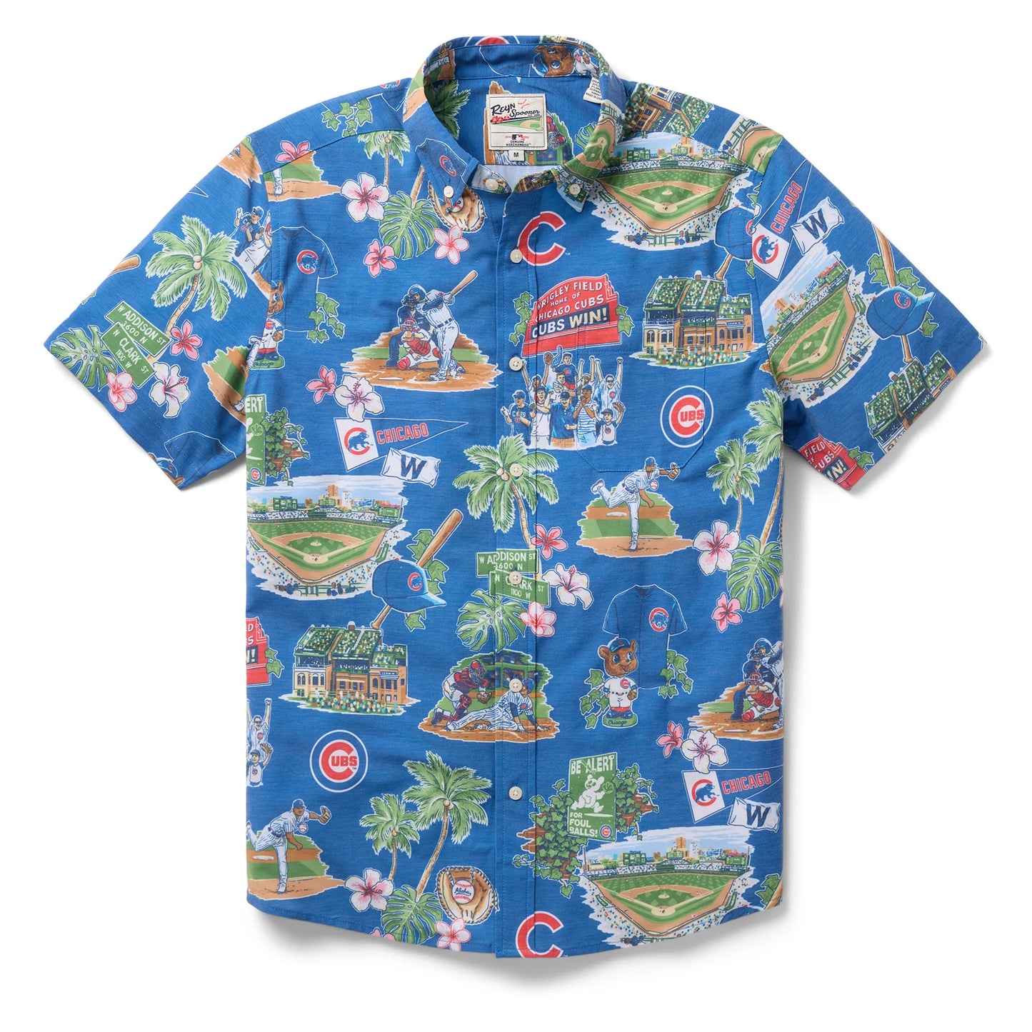 MLB® 2025 CHICAGO CUBS SCENIC PERFORMANCE BUTTON FRONT Shirt Style#6809