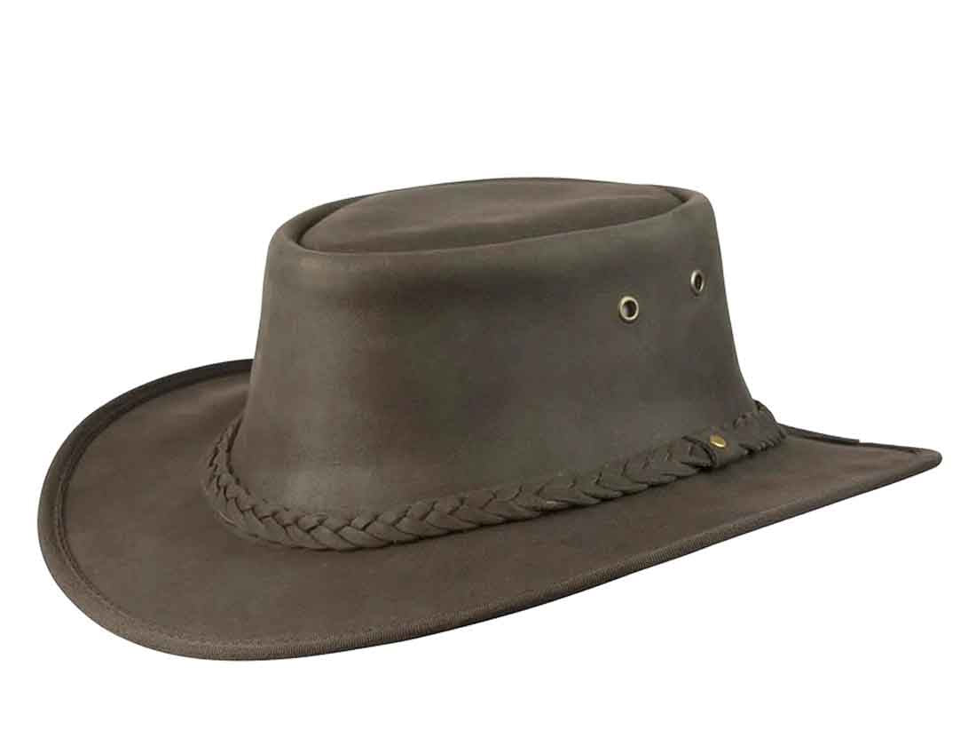A--Conner Hats "Lone Wolf" Leather Hat, Style #A1002