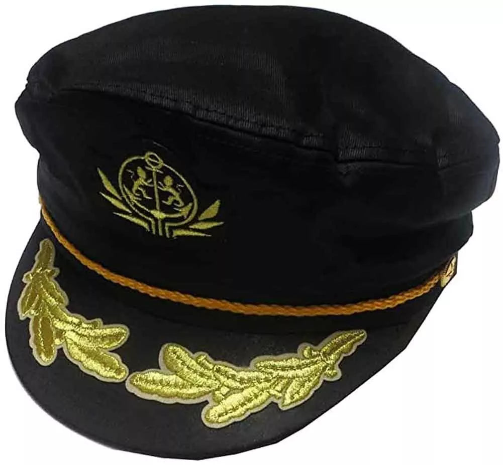 A--CAPAS Headwear Adjustable "Flagship Captain's" Yacht Cap