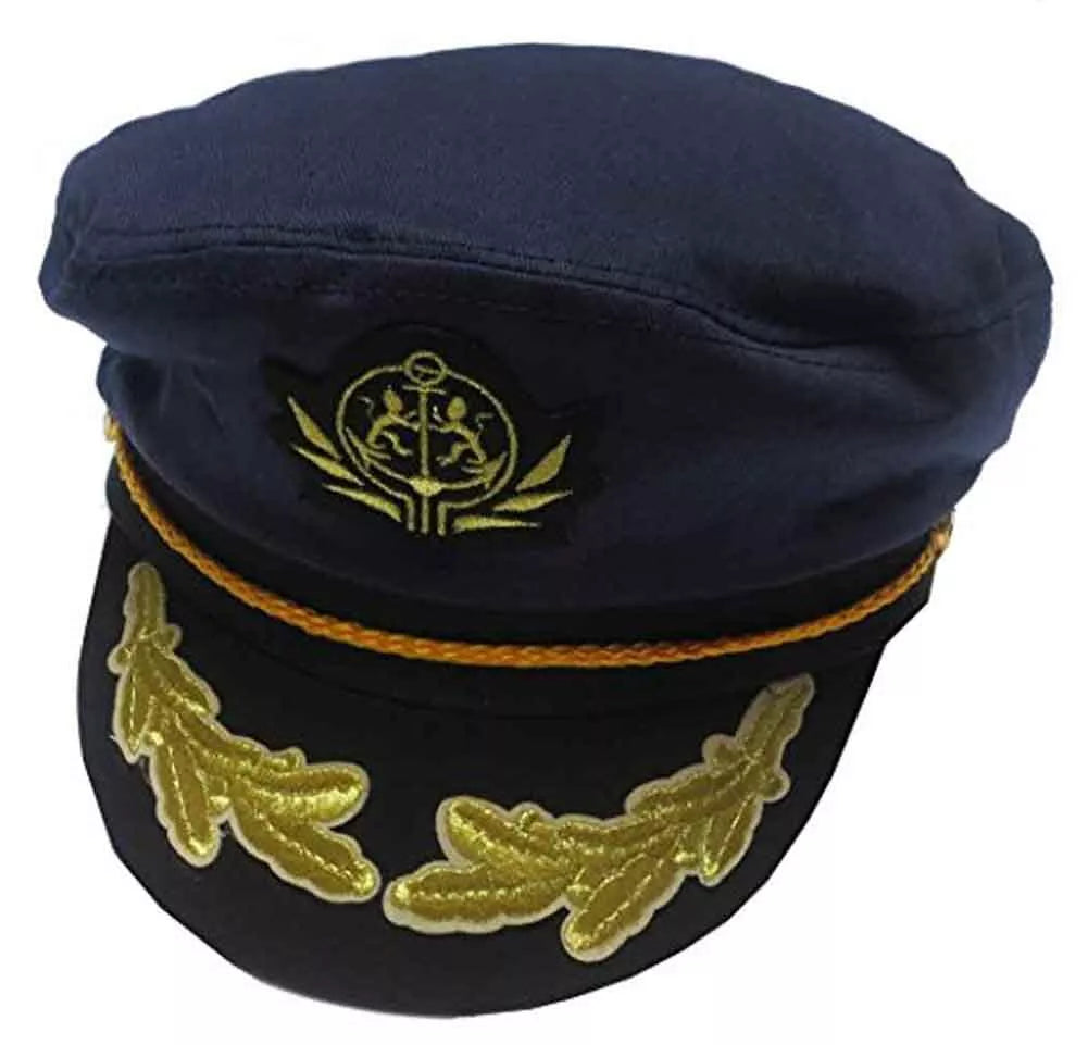 A--CAPAS Headwear Adjustable "Flagship Captain's" Yacht Cap