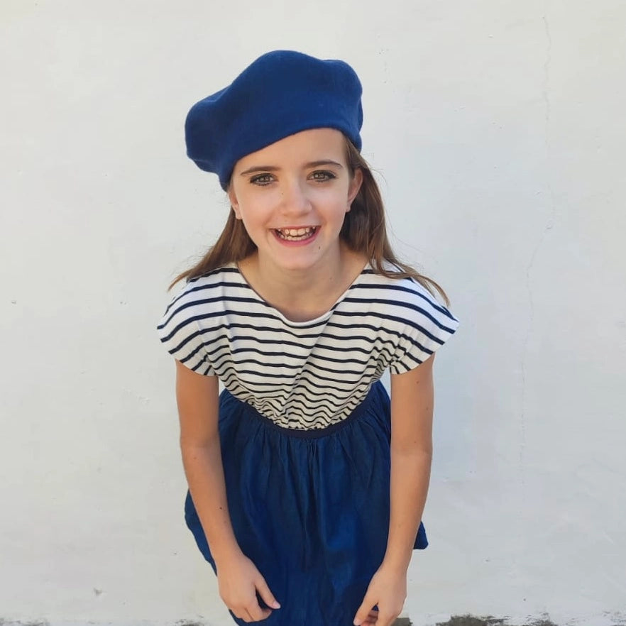 *Le Beret Français Traditional Kid's Wool Beret, Made in France, Style#LBF408