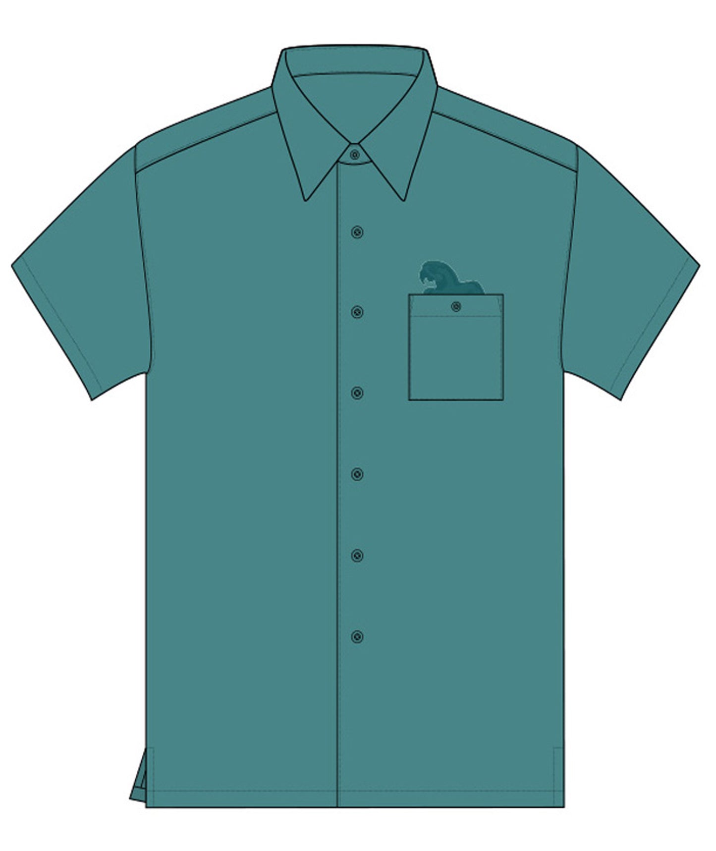 Weekender Mens Polly's Drink Parrot Embroidered Shirt, Style#M031525