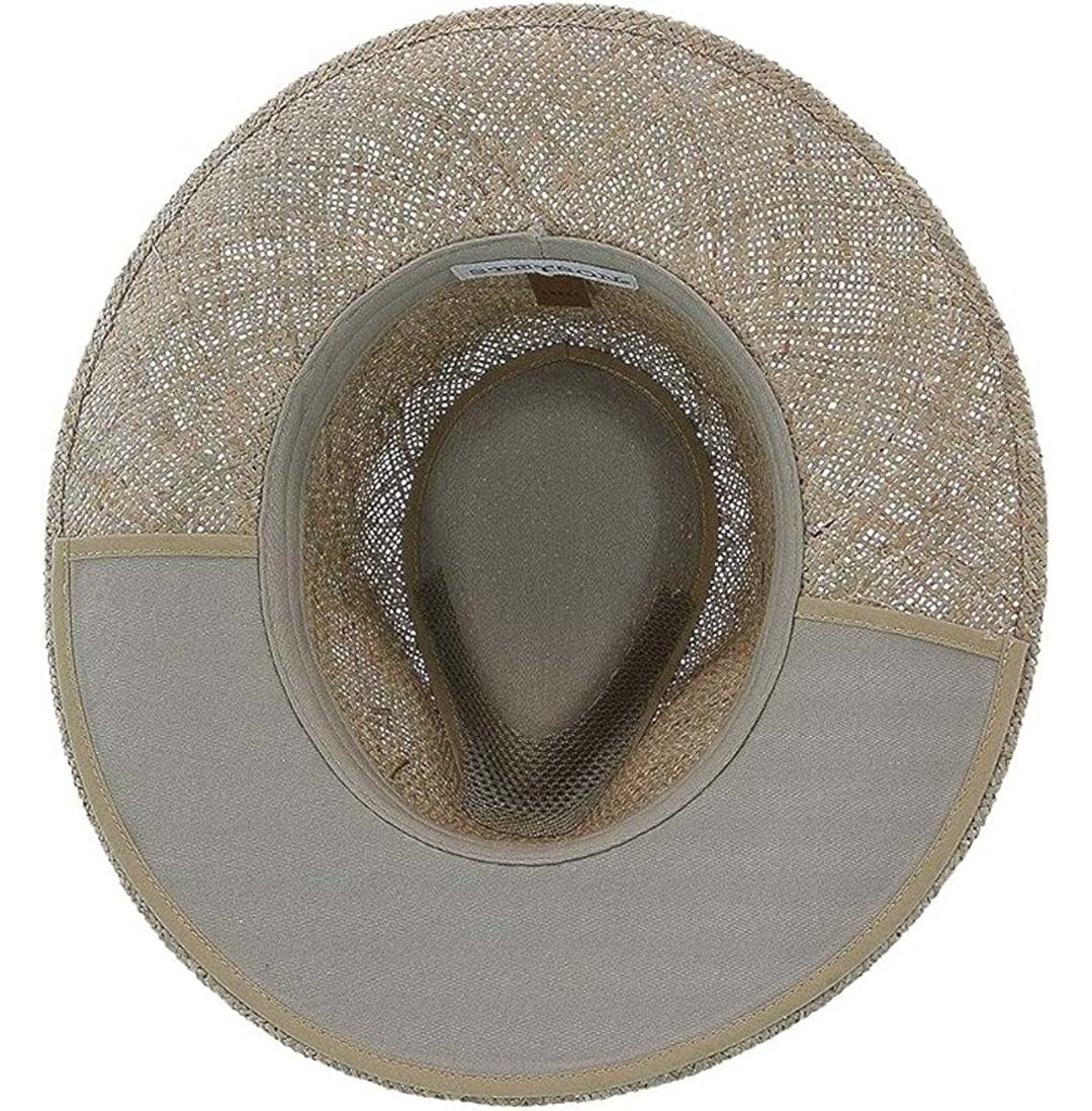 B Stetson Hat Company-" ALDER" Fine Linen Seagrass Straw Outback Hat, Style#2030
