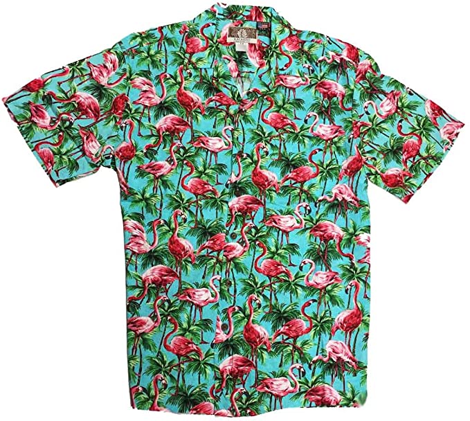 Turquoise Flamingo - Women's Hawaiian Shirt