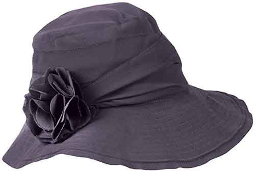 Jeanne Simmons asymmetrical sun hat bendable wired brim