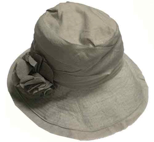 Jeanne Simmons asymmetrical sun hat bendable wired brim