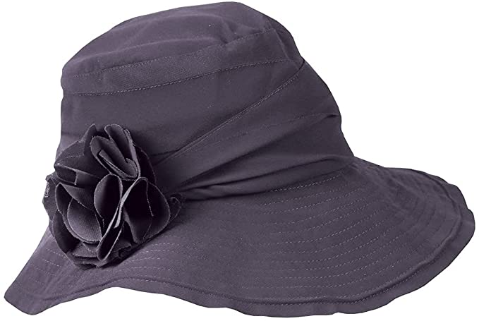 Jeanne Simmons asymmetrical sun hat bendable wired brim