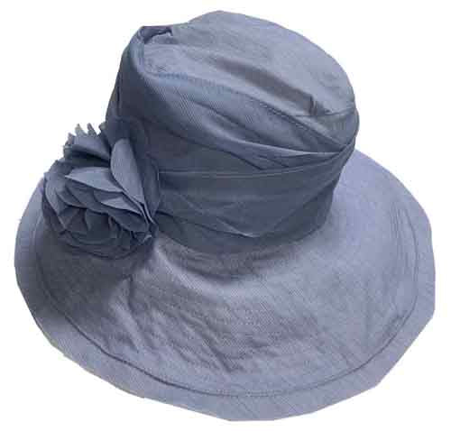 Jeanne Simmons asymmetrical sun hat bendable wired brim