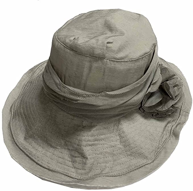 Jeanne Simmons asymmetrical sun hat bendable wired brim