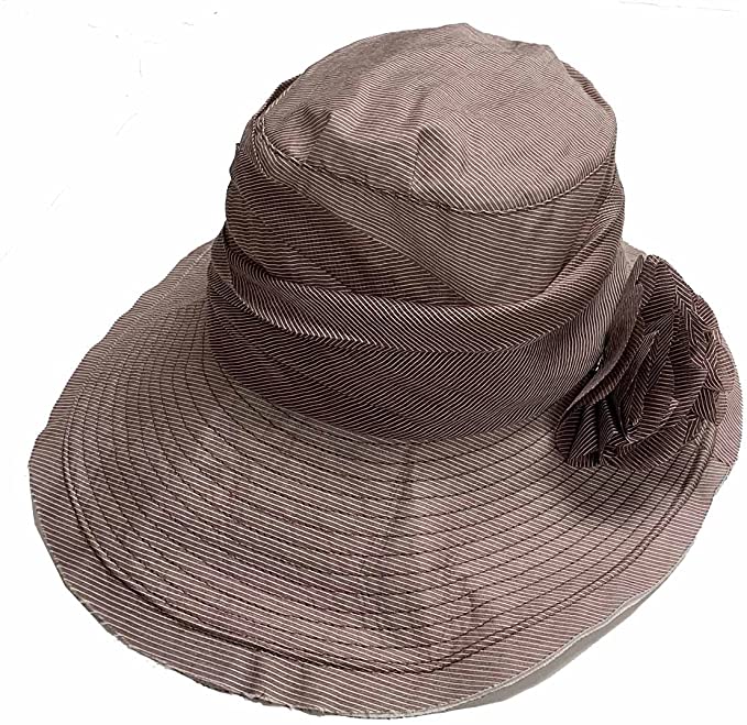 Jeanne Simmons asymmetrical sun hat bendable wired brim