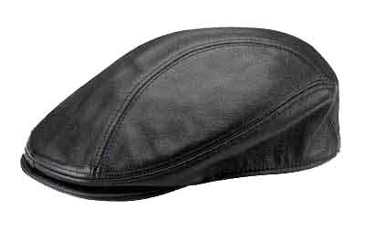 New York Hat Co. LAMBA 1900 Leather Ivy Cap