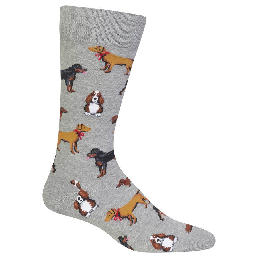 Hot sox mens dogs novelty sock
