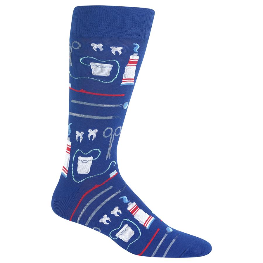 Hot sox mens dentist novelty sock