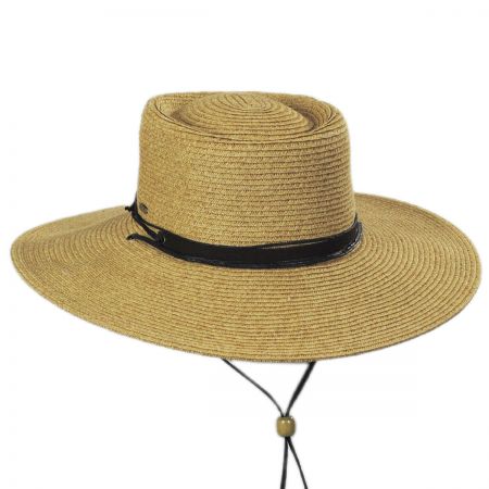 Scala Women's BRUGES Boater Crown Chin Cord Sunhat, Style#LP280