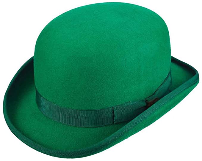low crown wool felt derby hat