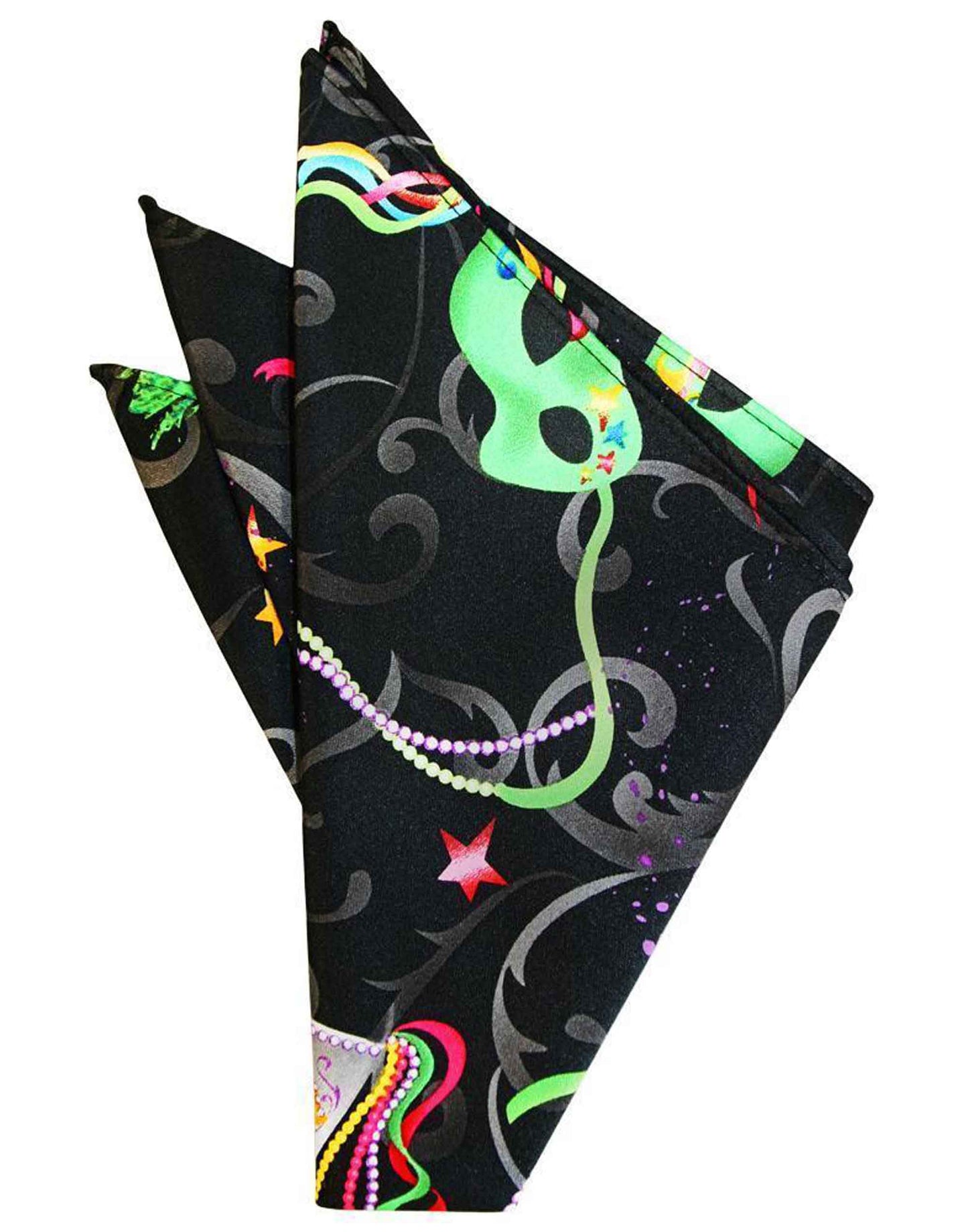 Y-- Mardi Gras New Orleans Men's Novelty Necktie & Hanky