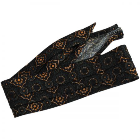 polyester silky print hat bands with two hooks