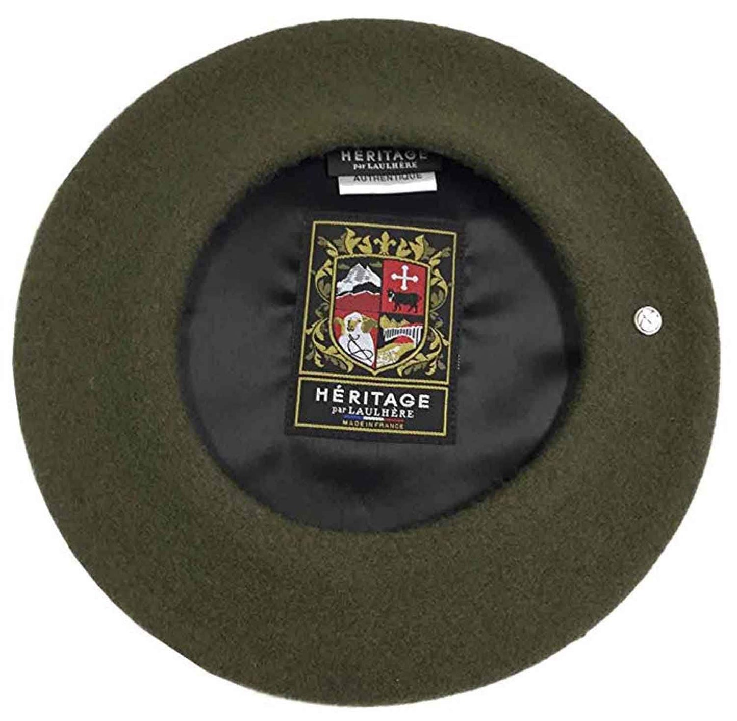 laulhere L'AUTHENTIQUE lined wool beret