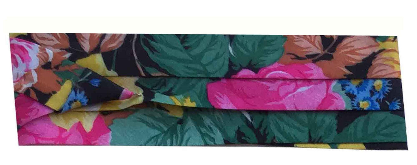 polyester silky print hat bands with two hooks
