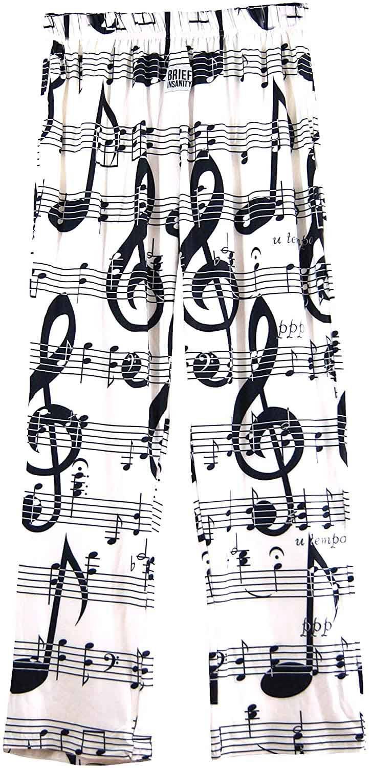 Brief Insanity Unisex Music Notes lounge pant