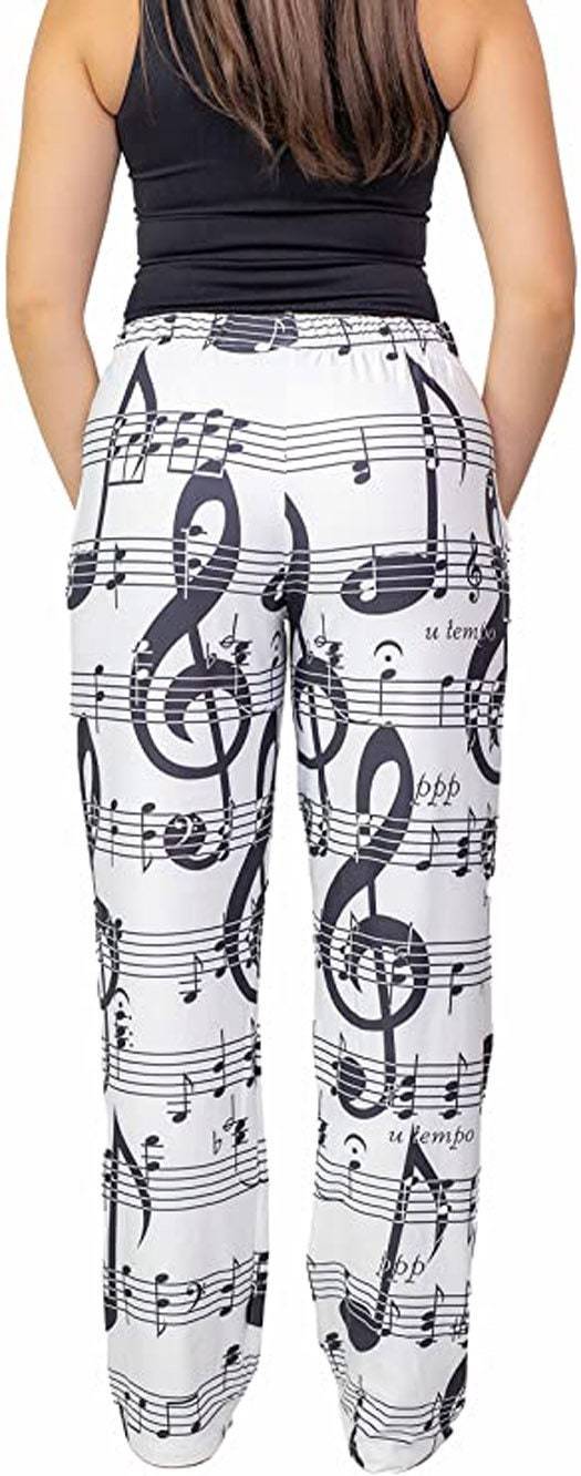 Brief Insanity Unisex Music Notes lounge pant