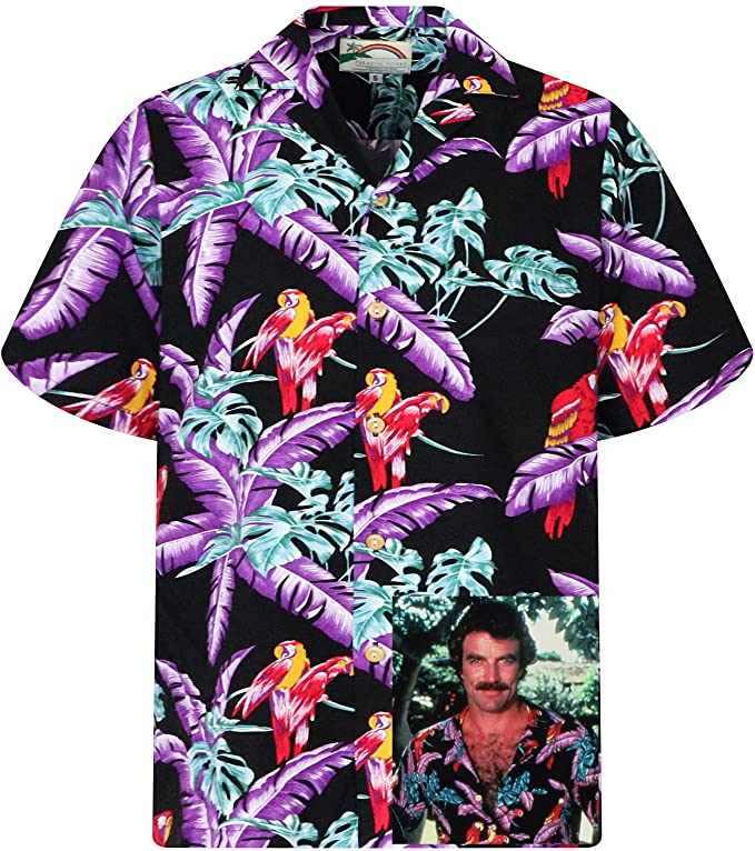 Long Sleeve Lounge Shirt - Hawaiian Floral