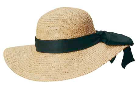 Scala Mens Fine Crochet Raffia Safari Hat