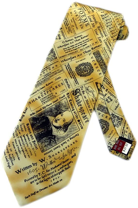 Museum Artifact Shakespear Necktie