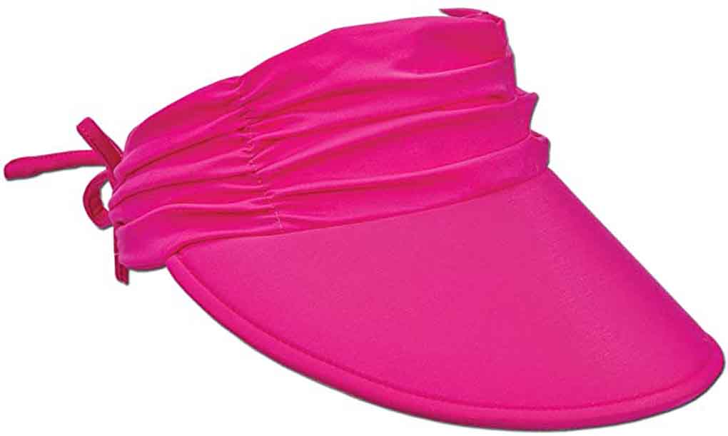 Original Panama Jack "Reedfish" Floating Peak Ruche Women's Sun Visor, Style# PJL650