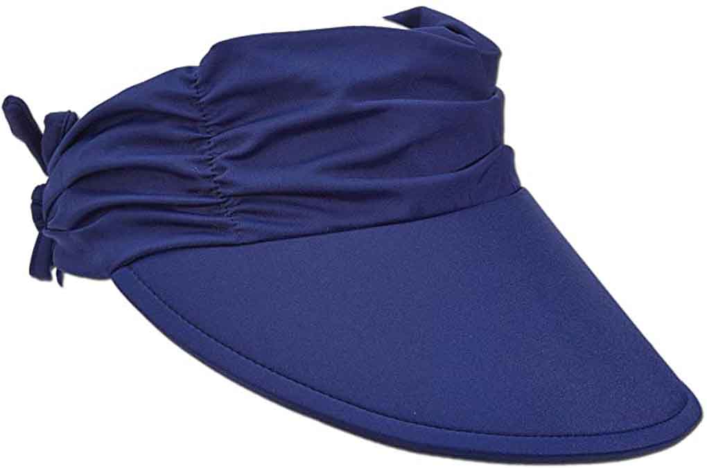 Original Panama Jack "Reedfish" Floating Peak Ruche Women's Sun Visor, Style# PJL650