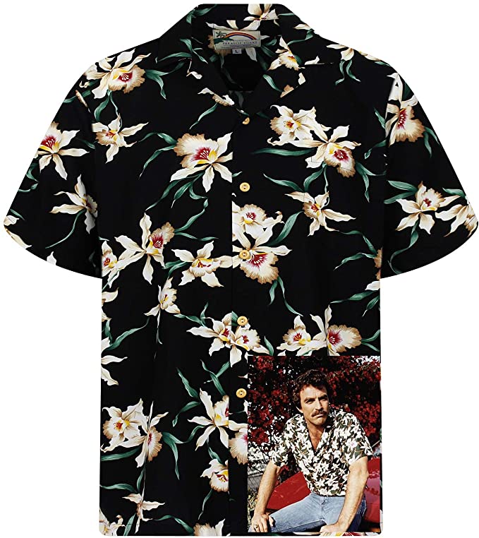 Paradise Found star orchid hawaiian shirt