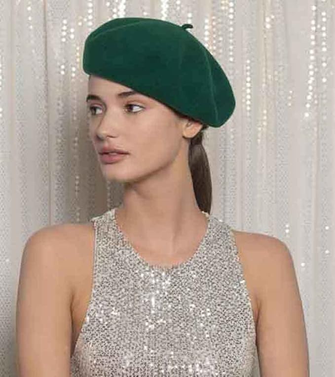 *Laulhere-France "LE BASQUE" Wool Anglo Basque Beret, Style#300 - TOP OF THE LINE!