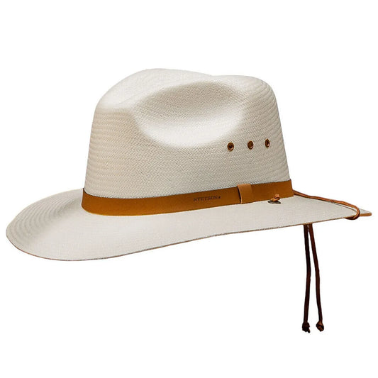 B "Stetson Los Alamos" Straw Outback Hat, Color Natural