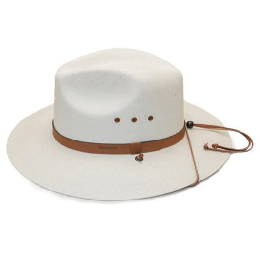 B "Stetson Hat Company Los Alamos" Straw Outback Hat, Color Natural