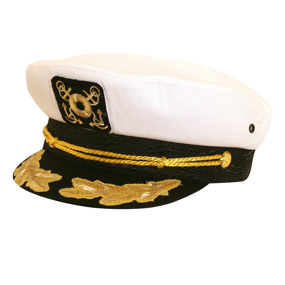 A--Scala Hats "Ahoy" - Cotton Twill Nautical Cap, Plastic Snap Closure, OSFM, Style#MC52