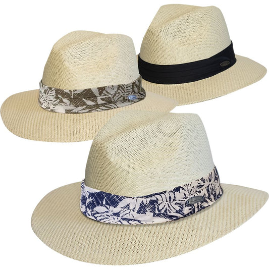 B "Panama Jack SNOOK" Matte Toyo Safari Hat, Style# PJ127