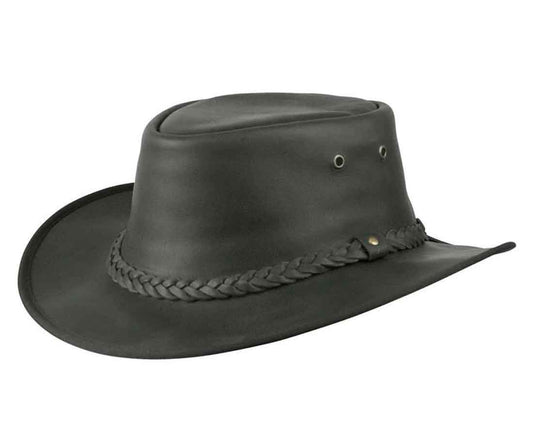 A--Conner Hats "Lone Wolf" Leather Hat, Style #A1002