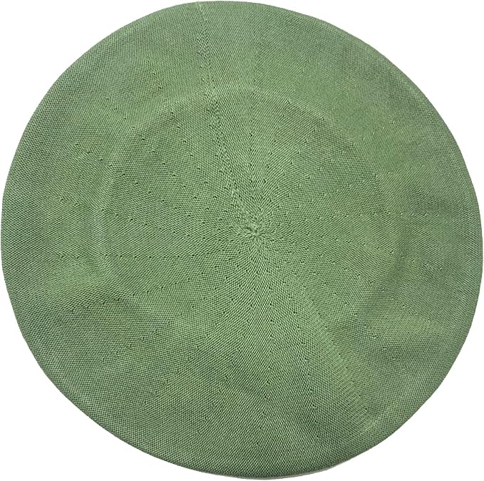 *Parkhurst 11-1/2 Inch Diameter Cotton Knit Beret, Style#30017
