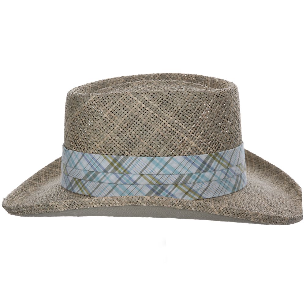 B Scala "FARREN" Fine Seagrass Gambler Golf Hat with 3 1/4" Brim, Style#SCA11890