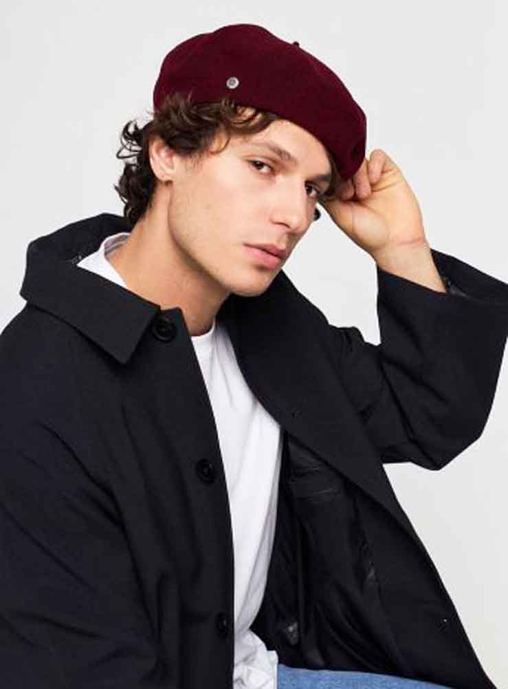 *Laulhere-France "AUTHENTIQUE" Traditional Lined Wool Beret, Style#519 - BEST SELLER!