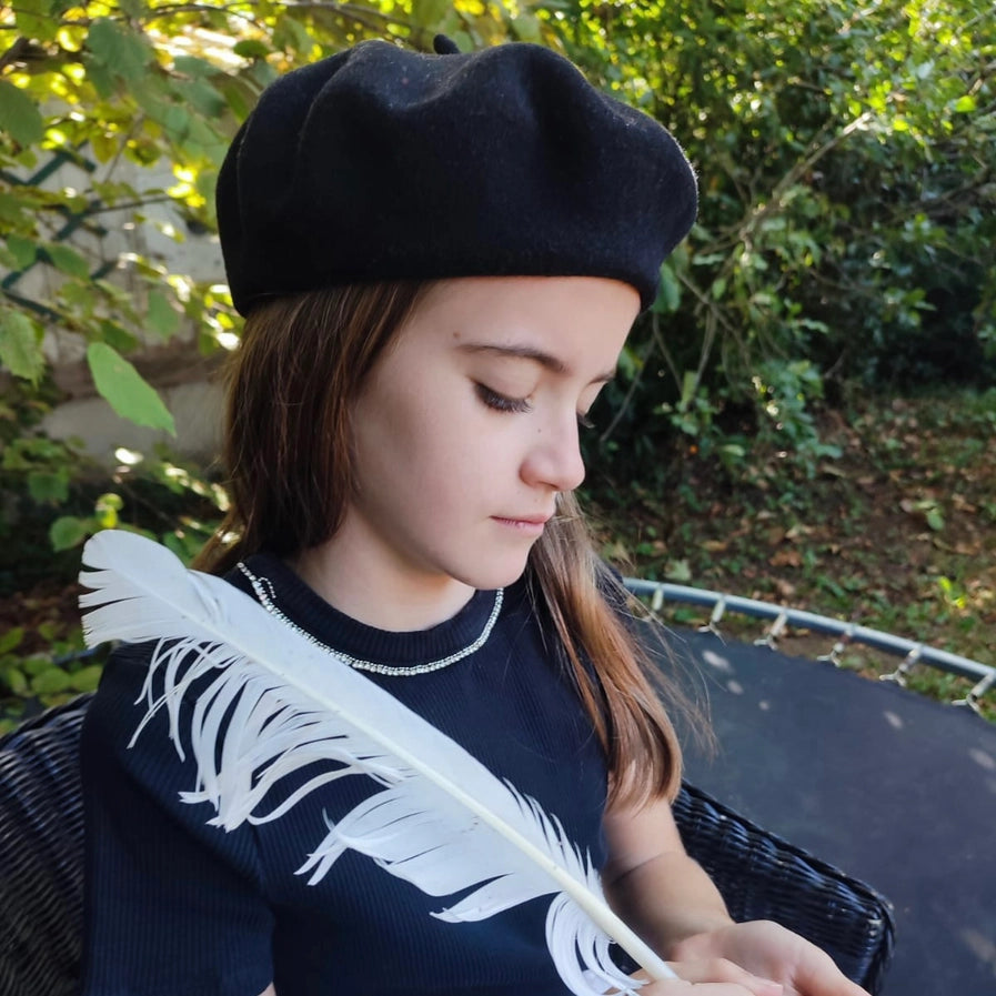 *Le Beret Français Traditional Kid's Wool Beret, Made in France, Style#LBF408