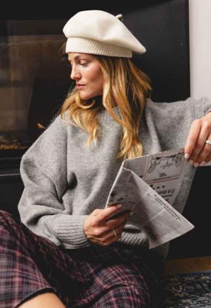 *Laulhere-France "LOUVRE" Wool Beret, Style#517