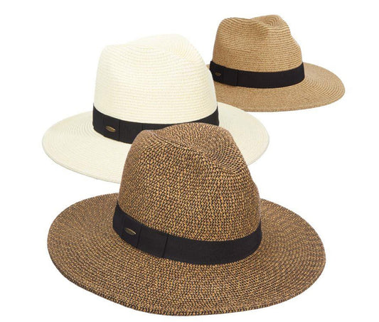 C- Scala Womens "HELENA" Paper Braid Safari Sunhat with 3-1/2" Brim, Style# LP122