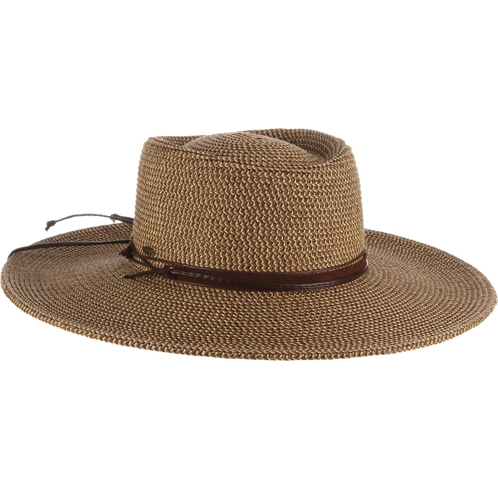 C- Scala Women's BRUGES Boater Crown Chin Cord Sunhat, Style#LP280