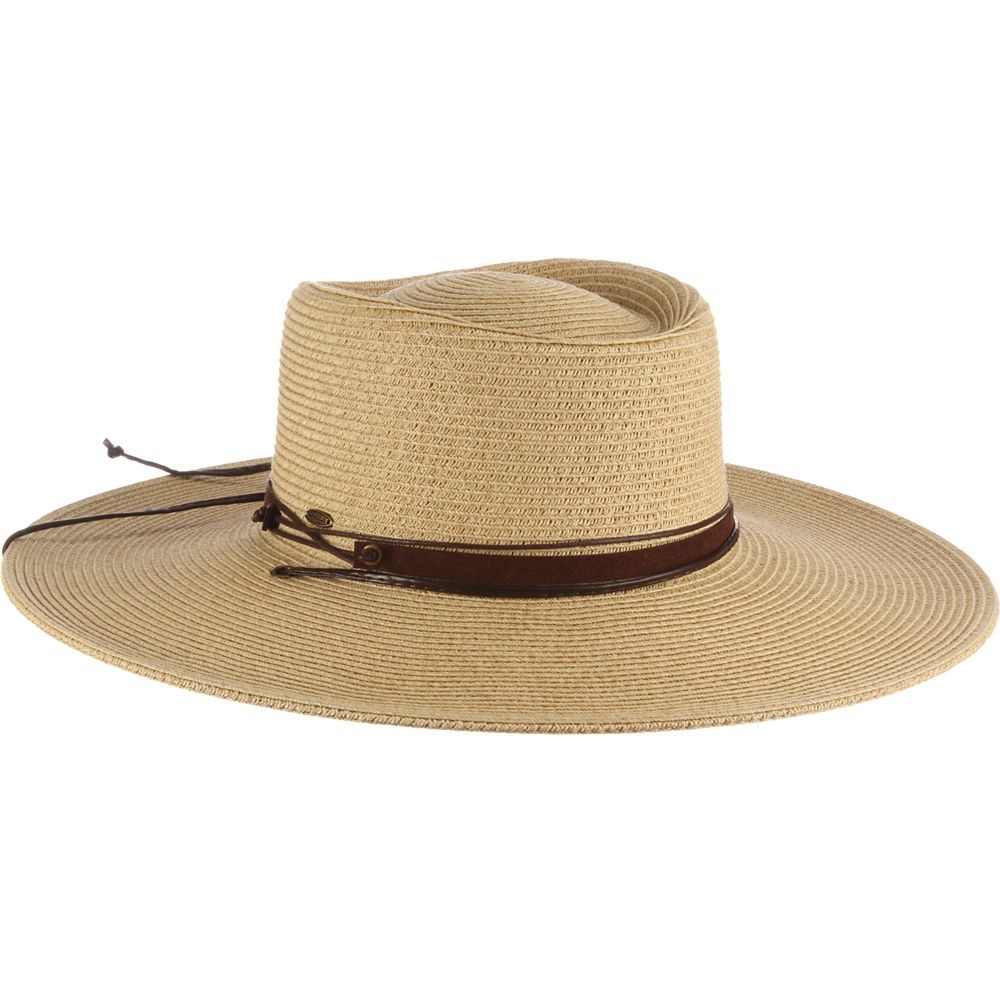 C- Scala Women's BRUGES Boater Crown Chin Cord Sunhat, Style#LP280