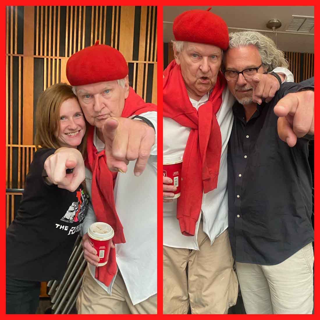 *Red Wool French Beret, NEW! "The kind you wear on Christmas Day", Made in Europe